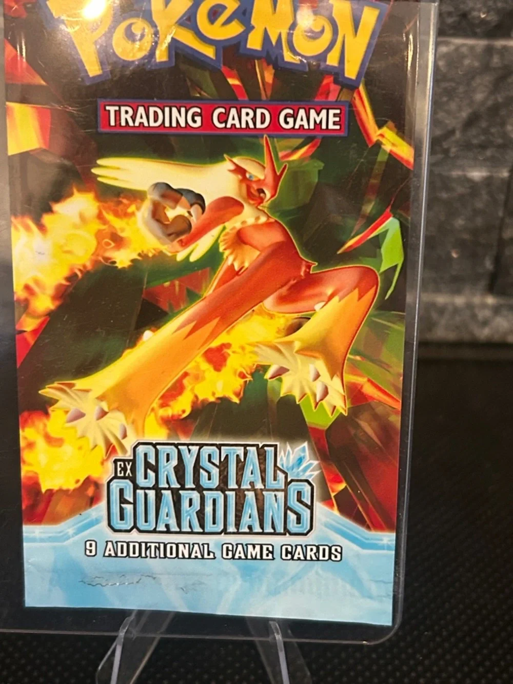 Pokemon EX Crystal Guardians EMPTY‎ Booster Pack 2006 Blaziken Art